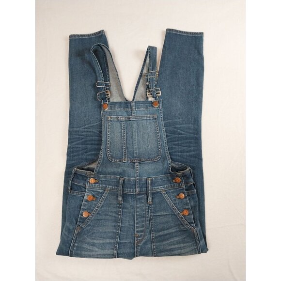 Madewell Coveralls Blue Denim Skinny Leg Sz XS - Picture 4 of 15